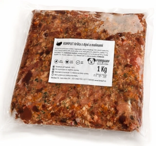 Forbarf | KOMPLET Krůta s dýní a malinami 500g